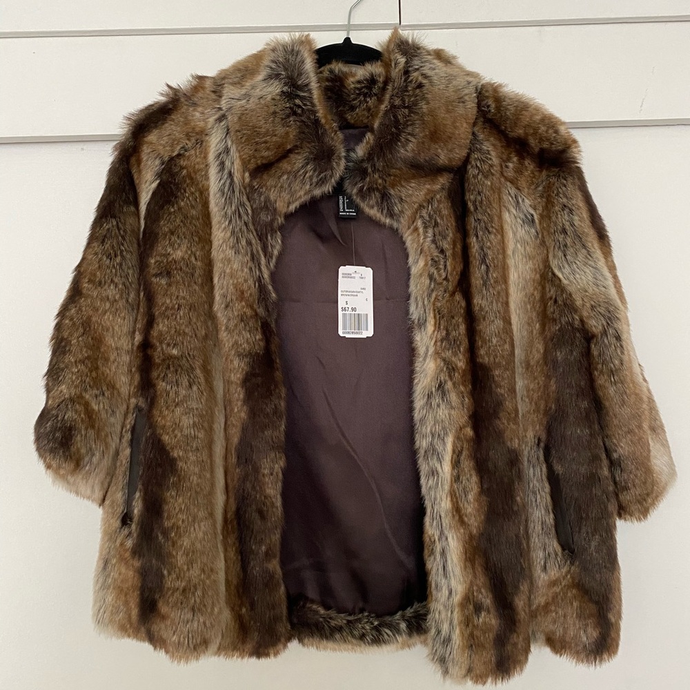 Outwear faux fur coat
